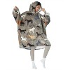 Women’s Leisure Studio Blanket Hoodie Woman Flannel Oversized Sweatshirt, Soft Fleece Loungewear Blanket Hoodie Wearable, Gift Woman - Tirrinia - 2 of 4