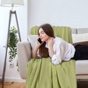 PiccoCasa Sofa Couch Solid Lightweight Cotton Knit Soft Throw Blanket - 4 of 4