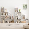 Tangkula 4-tier Ladder Bookshelf Freestanding Storage Shelf w/Open Cubes 2 Anti-tipping Devices - 4 of 4