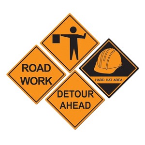 Beistle 17" Construction Sign Cutouts; 12/Pack 55081 - 1 of 1