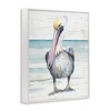 Stupell Industries Pelican Bird Standing on Beach, 16" x 20" - 3 of 4