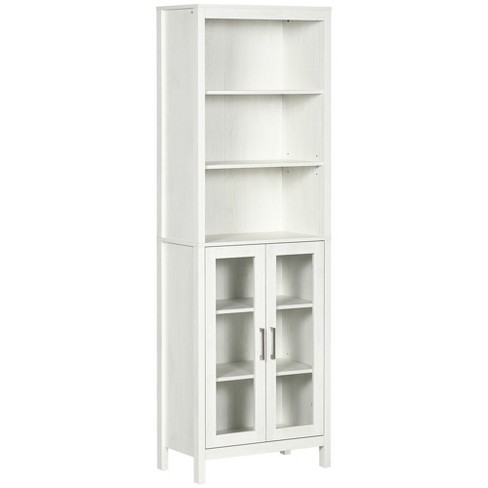 Bathroom Storage Cabinet Slim Freestanding Linen Tower Cabinet w/ Shelf  White, 1 Unit - Kroger