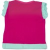 Pavilion Gift Company - Magenta & Mint  - 6-12 Months Ruffle T-Shirt - Leotards and Bodysuits - 3 of 4