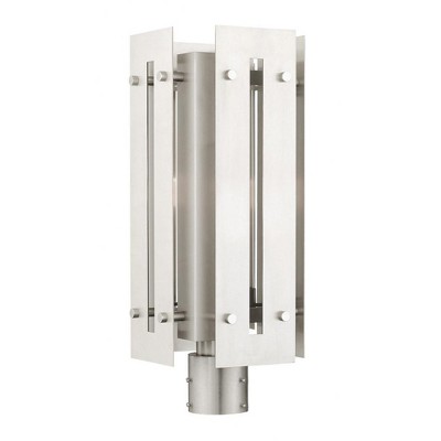 Livex Lighting Utrecht 1 - Light Post Light in  Brushed Nickel