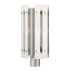 Livex Lighting Utrecht 1 - Light Post Light in  Brushed Nickel - 1 of 2