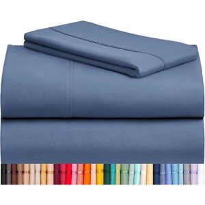 LuxClub 4-7 PC Silky Soft Cooling Deep Pocket Performance Sheet Set - 1 of 4