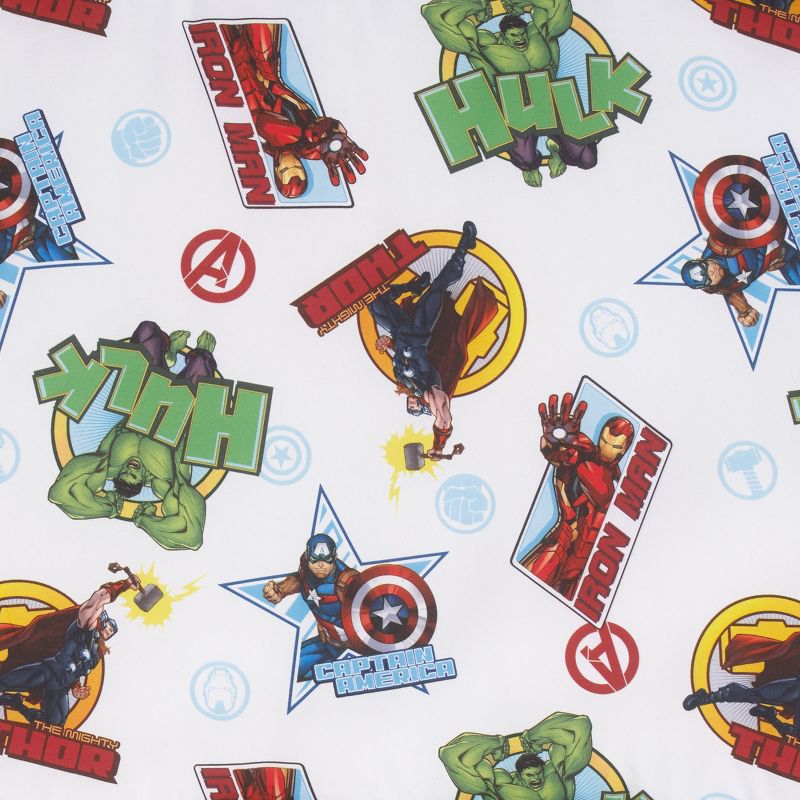 Marvel The Avengers I Am A Hero Blue, Green, Red, and Yellow Deluxe Easy Fold Toddler Nap Mat, 3 of 6