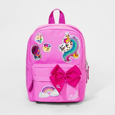 pink backpack sequin