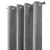 Thermaplus 100% Polyester Duo Reversible Tone Textured Blackout Grommet Curtain Panel  Grey to Taupe - 4 of 4