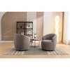 Chenille Swivel Barrel Accent Chair,25.6"W Modern Upholstered Armchair for Living Room Bedroom Lounge-Baofuwish - 3 of 4