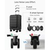 Carry On Luggage With Laptop Compartment And Front Pocket,Airline Approved With Spinner Wheels,TSA Lock,Includes Toiletry Bag - 4 of 4