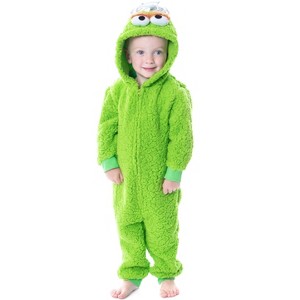 Seven Times Six Sesame Street Family Fleece Union Suit Costume Pajama For Adults Toddlers - 1 of 4