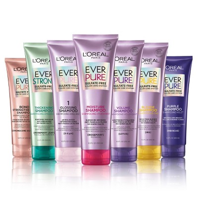 skæg Forbyde overdraw L'oreal Paris Everpure Sulfate-free Vegan Hair Care Collection : Target