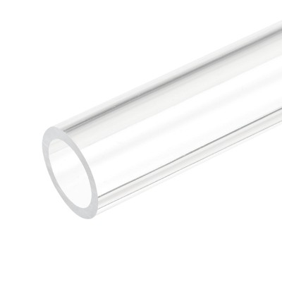 Unique Bargains Lamp and Lantern Water Cooling System Acrylic Rigid Round Pipe Clear 10"