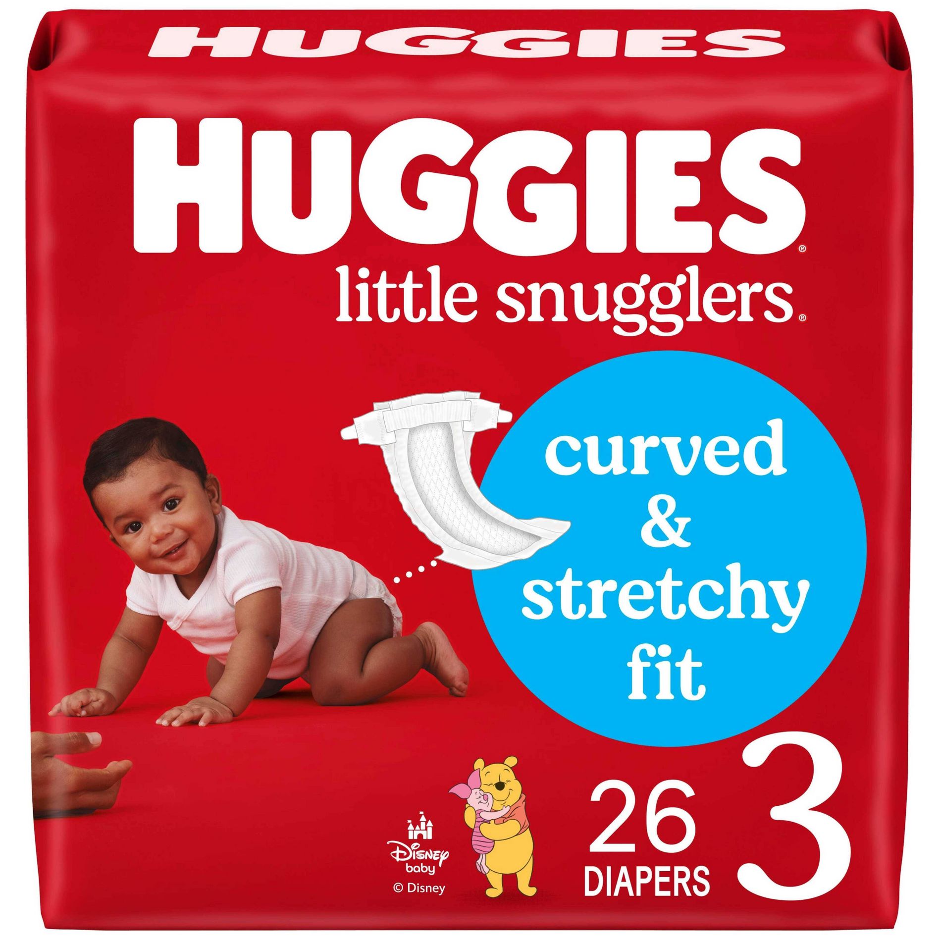 Huggies Little Snugglers Diapers  - Size 3 - 26ct