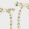 Embroidered Daisy Bow Hair Clip Set 2pc - Wild Fable™ White/Green/Orange - 3 of 3