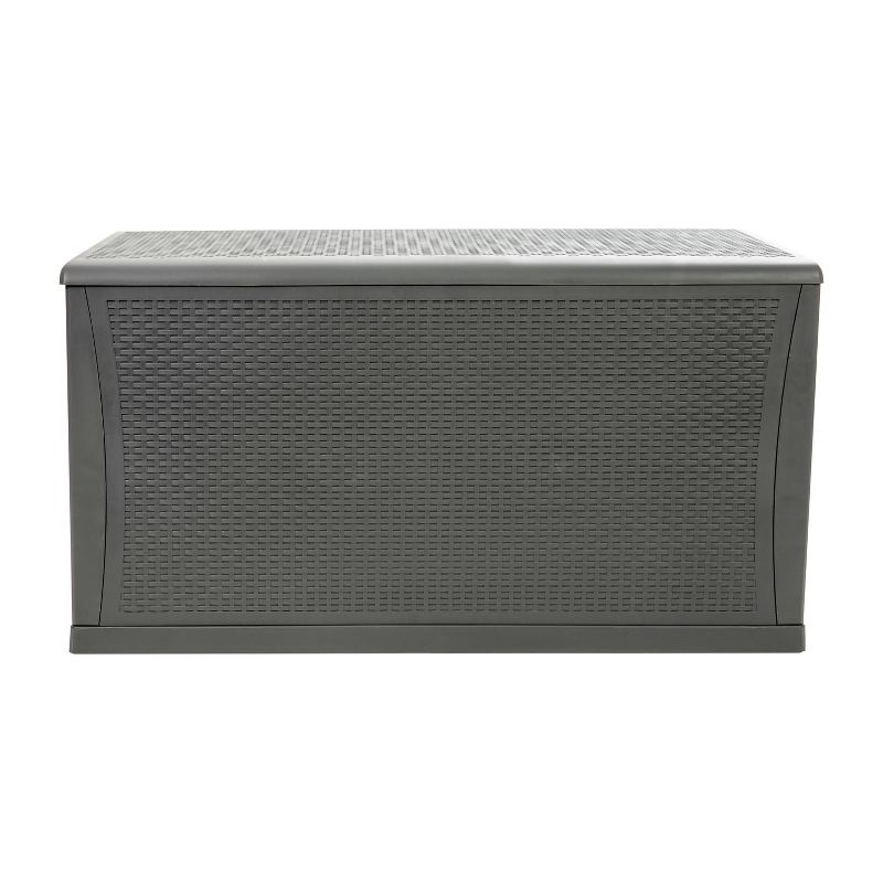 Emma and Oliver 120 Gallon Plastic Deck Box for Outdoor Patio Storage & Deck Organization, 5 of 9
