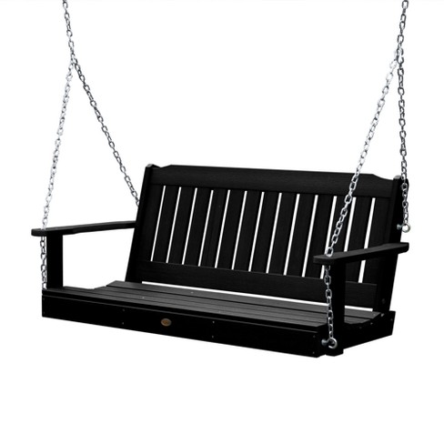 5' Lehigh Porch Swing Black - Highwood : Target