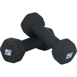 CAP Barbell Neoprene Coated Dumbbell Set, Color Coded Free Weights, Multiple Sizes & Color Options - 1 of 4