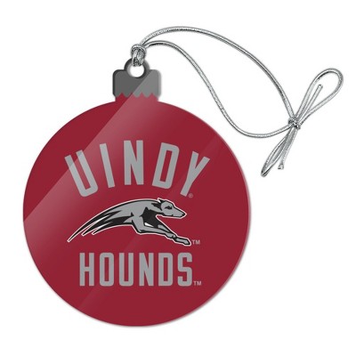 University of Indianapolis Greyhounds Acrylic Christmas Tree Holiday Ornament