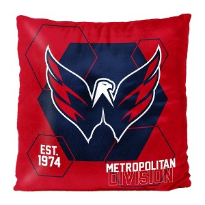 NHL Washington Capitals Firm Density Connector Velvet Reverse Pillow - 1 of 3