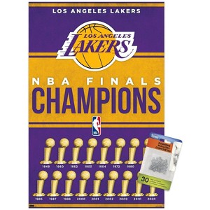 Trends International NBA Los Angeles Lakers - Champions 23 Unframed Wall Poster Prints - 1 of 4