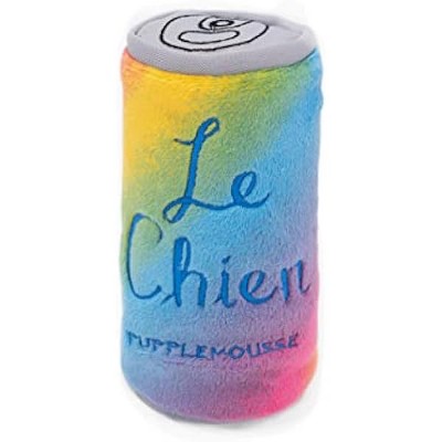 ZippyPaws Squeakie Can - Le Chien Squeakie Can Dog Toy, Rainbow Dog Toy for Aggressive Chewers, Rainbow Dog Pride Accessories