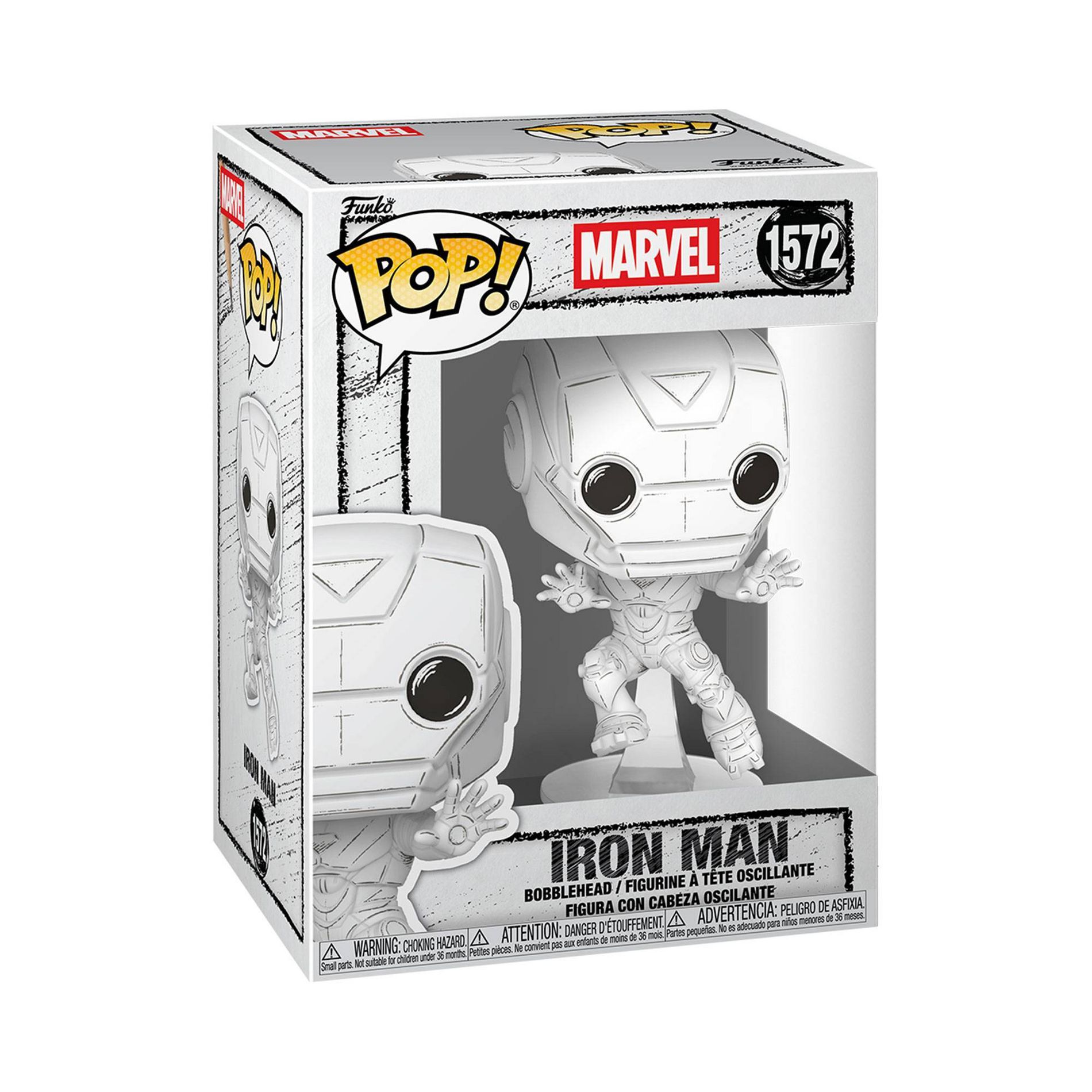 Funko POP! Marvel: Iron Man Sketched Bobblehead Figure #1572