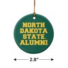 North Dakota State Bison Alumn Porcelain Holiday Christmas Tree Ornament - 3 of 4