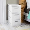 3/4 Drawer Weave Tower, Plastic Decor Drawers with Pull Handles - 3 of 4