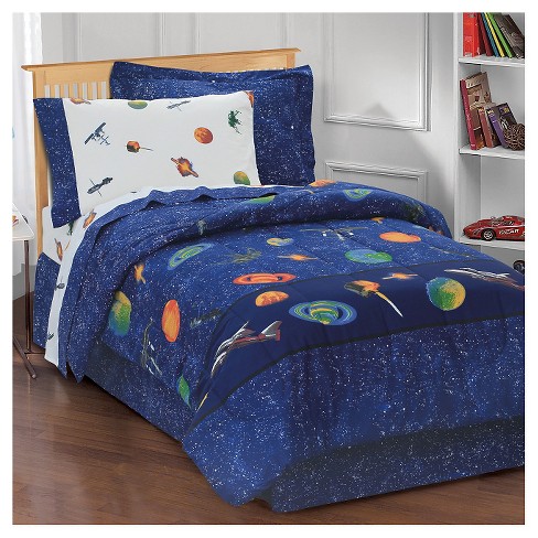 Twin Outer Space Mini Bed In A Bag Blue Dream Factory Target