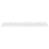 vidaXL Wall Shelf Set of 2 High gloss white MDF 31.5x3.5x1.2 in - 4 of 4