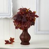 Nearly Natural 24-in Autumn Maple Leaf Artificial Plant in Decorative Planter - image 3 of 4