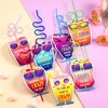 Joyfy 36/32 Packs Valentines Day Party Favor Straws with Cards for Kids' Classroom Exchange Gifts Reusable Drinking Straws for School Valentine Party - 2 of 4