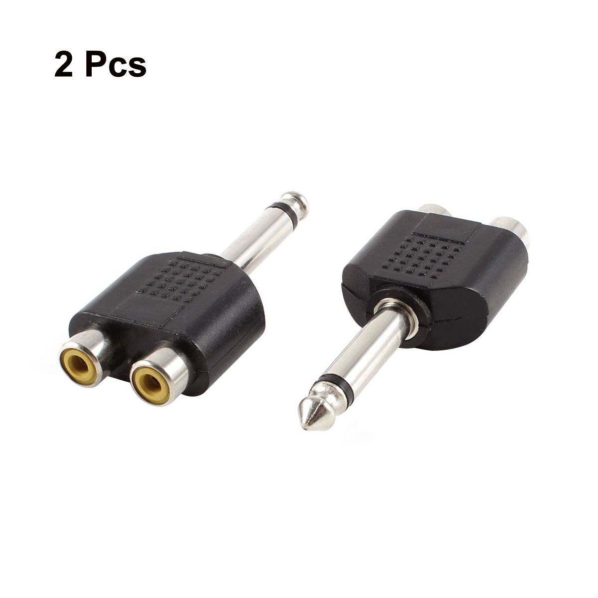 Unique Bargains Metal Plastic Audio Adapter 2 Pcs - thumbnail 2
