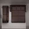 NicBex Couches for Living Room Versatile Foldable Sofa Bed Velvet Pull-out Loveseat Sofa Adjustable Back with USB Port and Swivel Phone Stand - 3 of 4