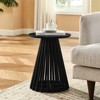 FONTOI Modern Minimalist Coffee Table, Nordic Style Side Table for Both Home and Office, Black, 15.75"*19.7"*15.75" - 2 of 4