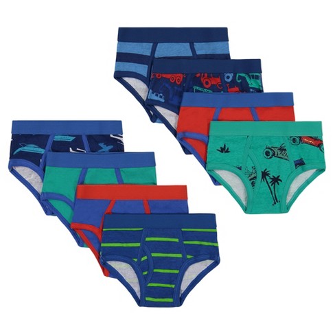 Andy & Evan Kids Boys Eight Pack Briefs In Blg Blue, Size Xl (10
