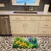 "LunaLulinlk Goldenrod in Watercolor Memory Foam Kitchen Mat Bath Rugs " - 4 of 4