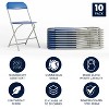 Alamont 10pk Plastic Folding Chairs - 3 of 4