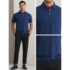 INSPIRE CHIC Men's Short Sleeve Contrast Color Summer Business Golf Polos - 4 of 4