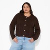 Women's Crewneck Heritage Cable Cardigan - Wild Fable™ - 2 of 3