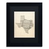 Michael Tompsett 'Old Sheet Music Map of Texas' Matted Framed Art - 2 of 4