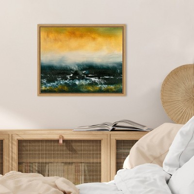 Amanti Art Falls I by Sharon Gordon Canvas Wall Art Print Framed 20 x 16