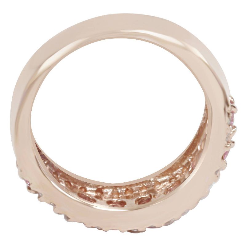 Pompeii3 1 1/2ct Pink Sapphire & Diamond Wedding Ring 14K Rose Gold, 3 of 6