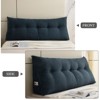 Bekrvio Velvet Headboard Wedge Pillow - Back Support Reading Cushion Bolster with Side Pocket, Removable Cover for Bed & Sofa - 3 of 4