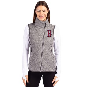 Boston Red Sox Cutter & Buck Mainsail Sweater Knit Womens Asymmetrical Vest - 1 of 1