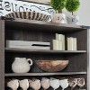 SinCiDo Farmhouse Shoe Cabinet for Family, Large Capacity for 30 shoes, Tall Rustic Freestanding Shoe Racks, Wood Shoe Organizer Cabinet, Gray - 4 of 4