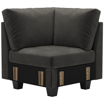 Belffin Modular Velvet Tufted Single Seat
