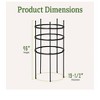 Gardeners Supply Company Titan Tomato Cages I Sturdy Steel Core Plant Support Trellis Cage Protection for Climbing Plants, Vegetable Garden & Tomato - 4 of 4